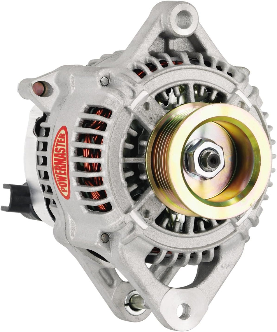 Powermaster 43311 Alternator; Denso w/Internal Fans; 170 Amp; Externally Regulated; OE Only; 100 Idle/135 Cruise/170 Top End; Natural;