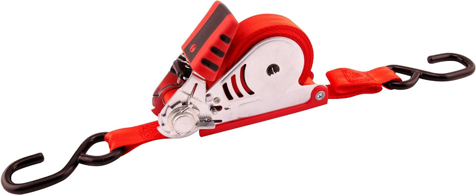 Erickson 31325 1" x 15' Re-Tractable Ratchet Strap - 1200 lb. Load Capacity, (Pack of 2)