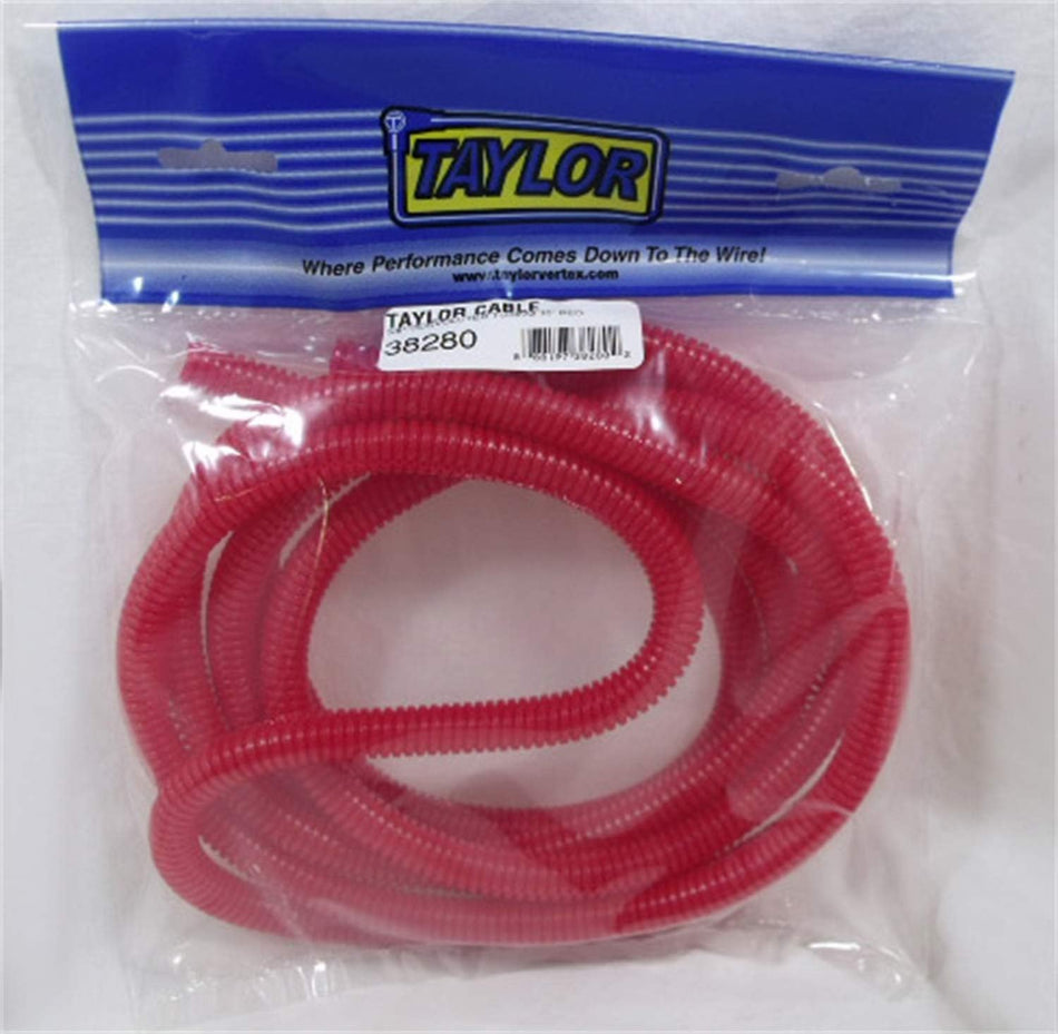 Taylor Cable 38280 Red Convoluted Tubing