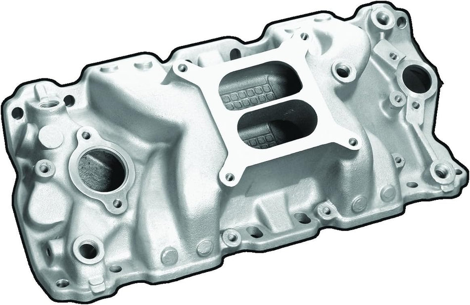Professional Products 52021 Satin Typhoon Intake Manifold for Small Block Chevy