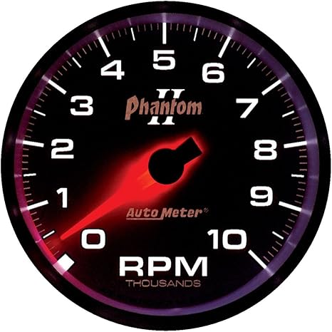 Auto Meter 7597 Phantom II 3-3/8" 10000 RPM In-Dash Tachometer