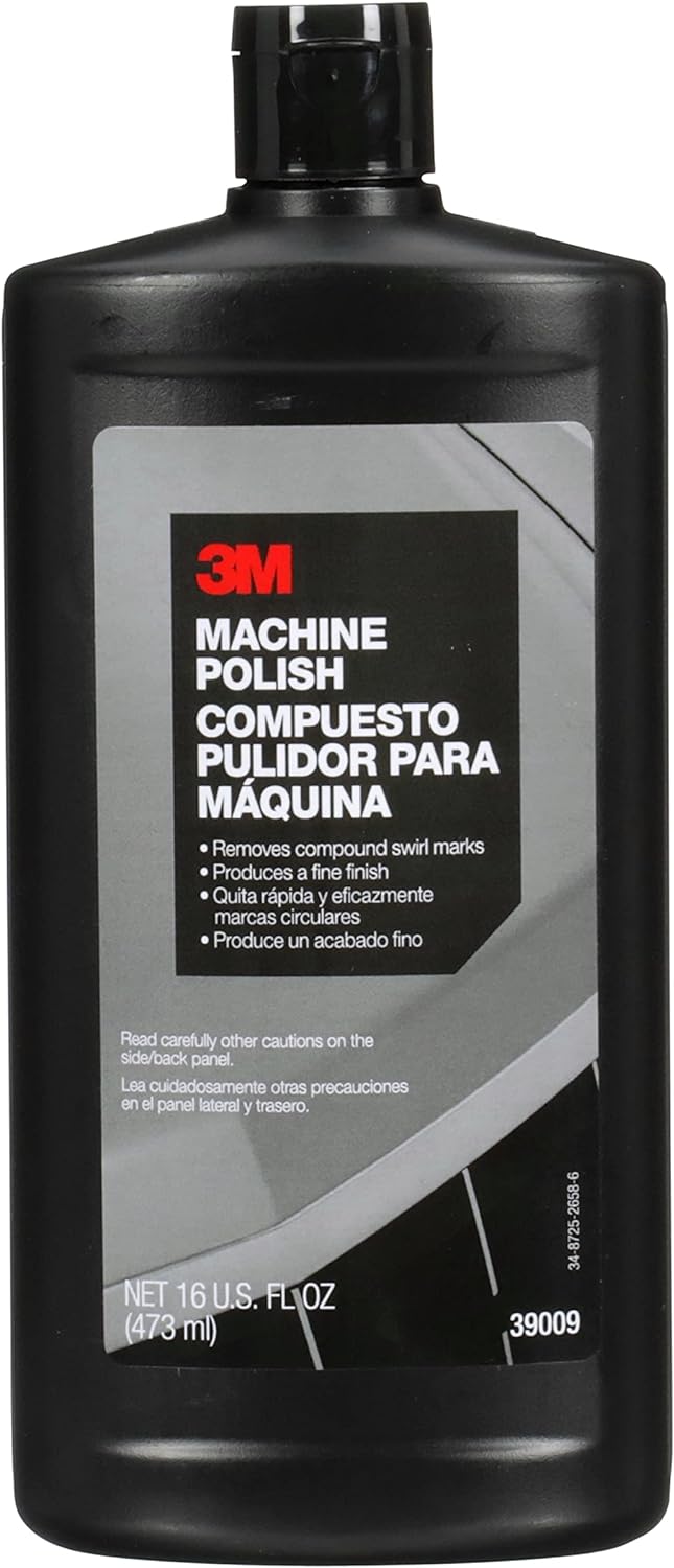 3M Machine Polish, 39009, 1 pt (16 fl oz/473 mL)