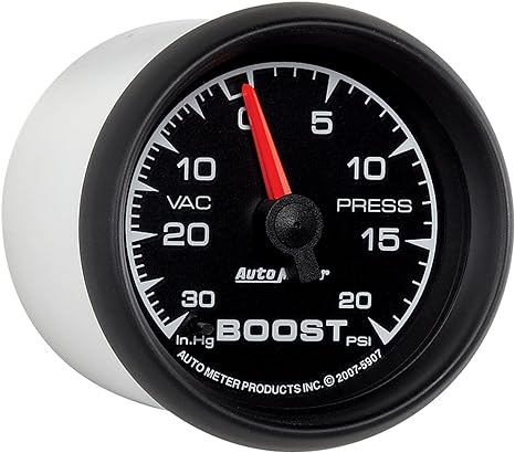 Auto Meter 5907 ES 2-1/16" 30 in. Hg/20 PSI Mechanical Vacuum/Boost Gauge