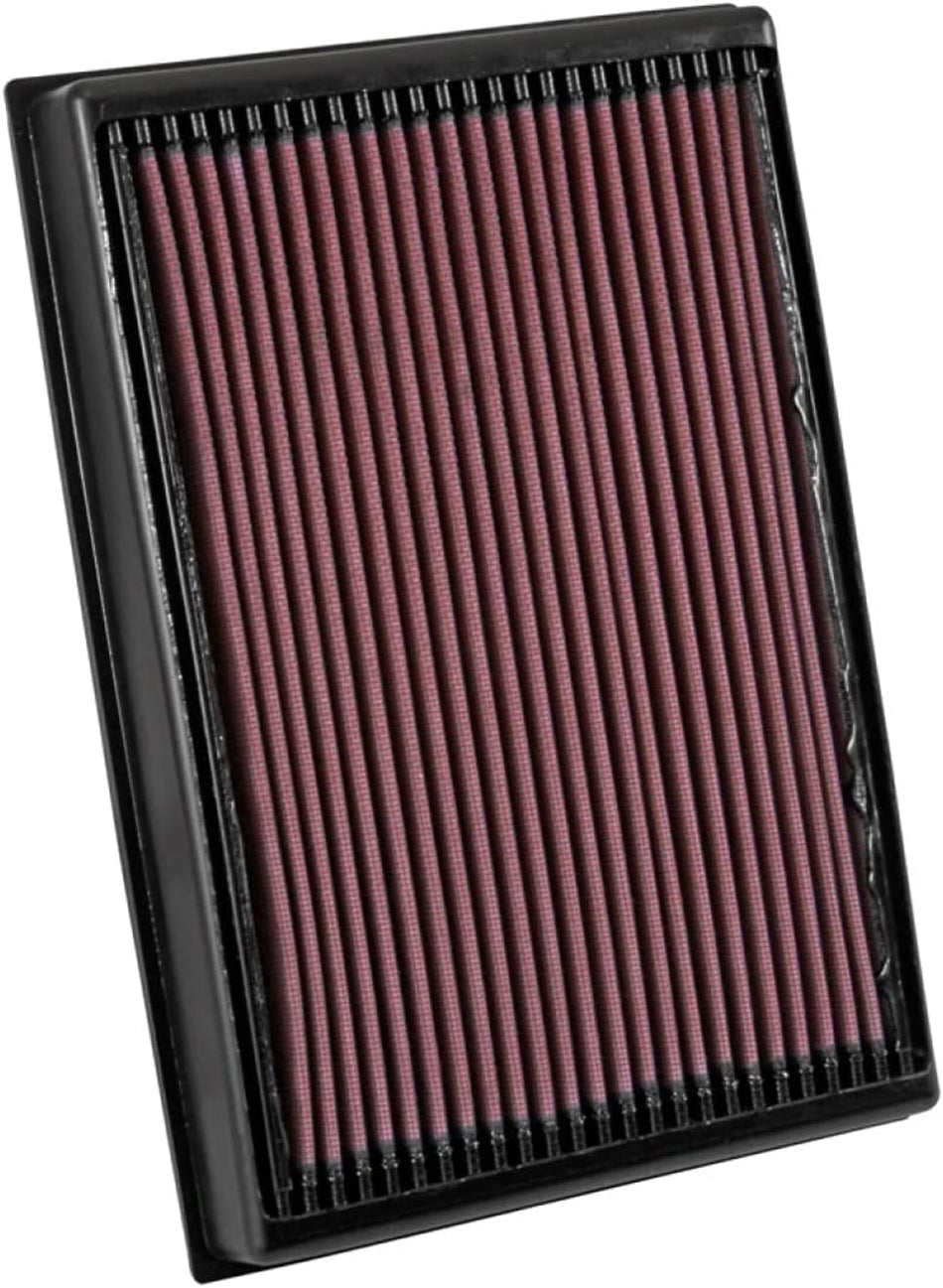 K&N Engine Air Filter: High Performance, Premium, Washable, Replacement Filter: 2016-2019 Nissan Titan XD V8, 33-5048