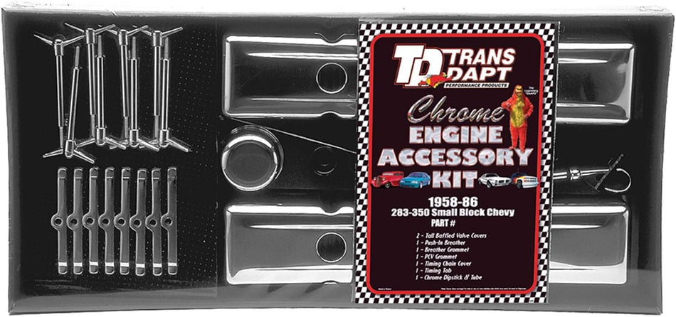 Trans-Dapt 3041 Chrome Engine Dress-Up Kit