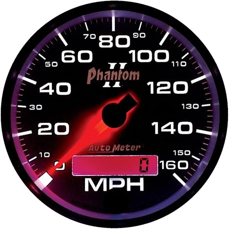 Auto Meter 7588 Phantom II 3-3/8" 160 mph In-Dash Electric Programmable Speedometer