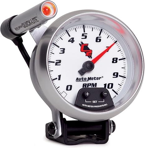 Auto Meter 7290 C2 3-3/4" 10000 RPM Shift-Lite Mini-Monster Tachometer