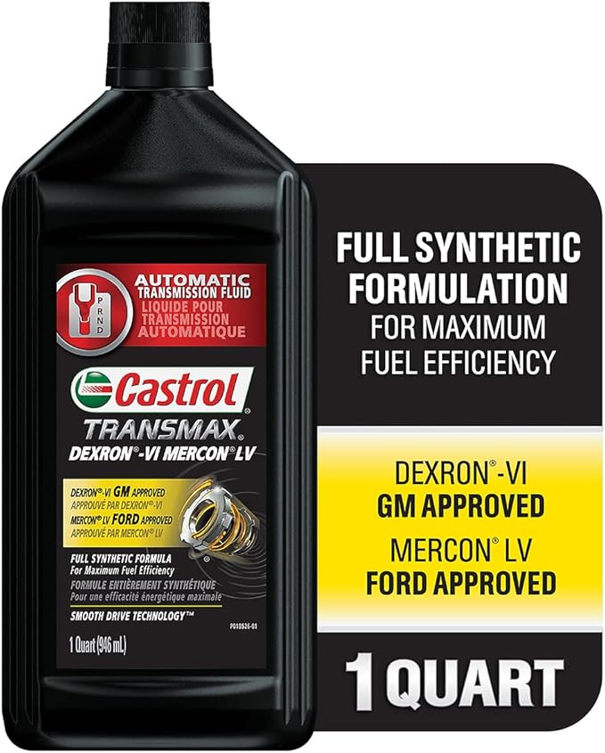 Castrol Transmax DEX/MERC Automatic Transmission Fluid, 1 Quart