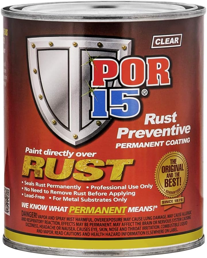 POR-15 45108 Clear Rust Preventive Coating - 1 pint