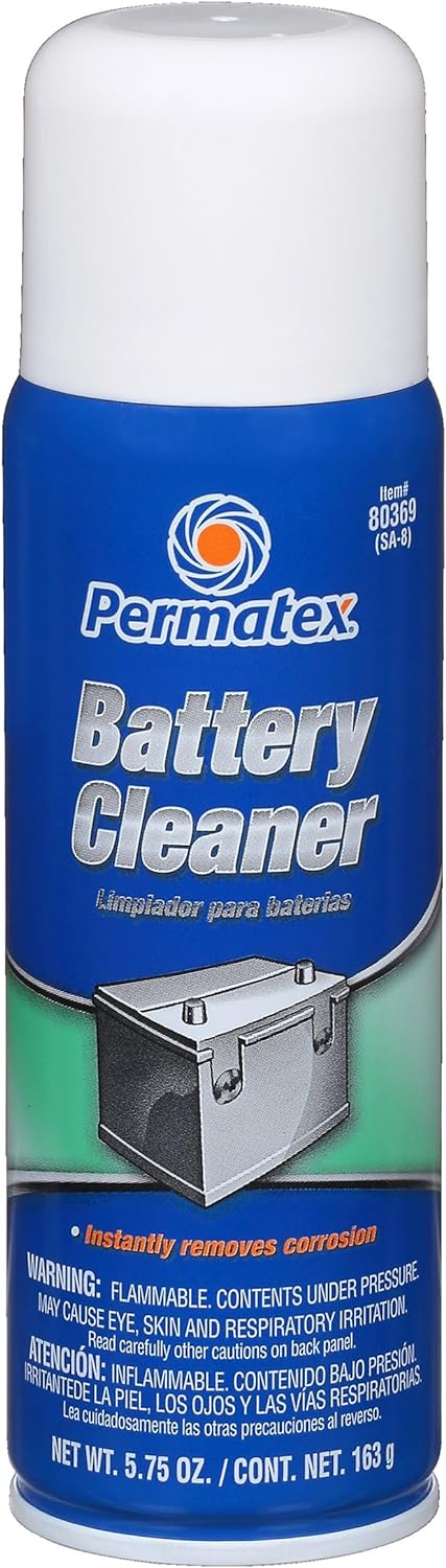 Permatex 80369 Battery Cleaner,  5.75 oz. net Aerosol Can