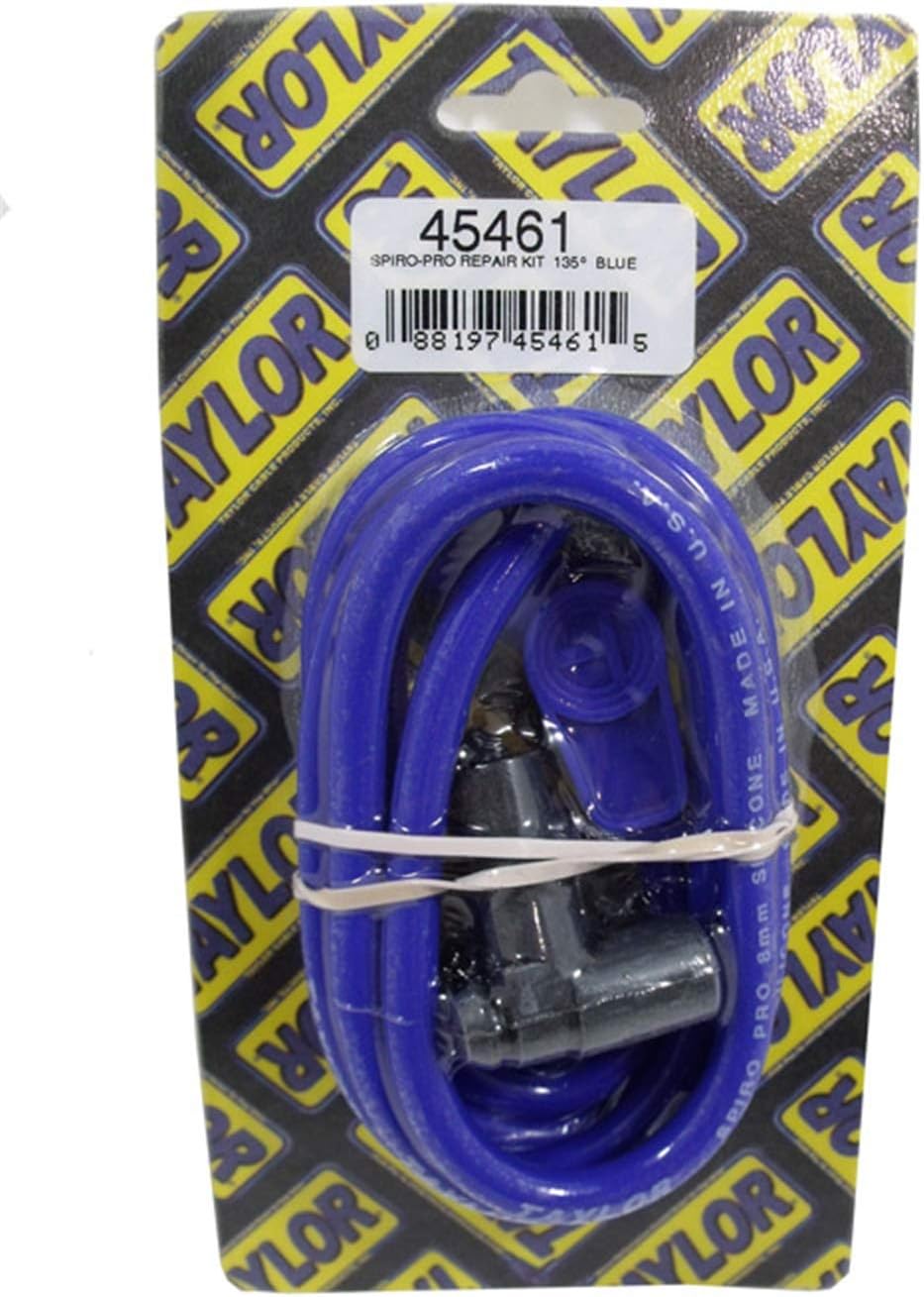 Taylor Cable 45461 Blue 8mm Spiro-Pro Spark Plug and Coil Wire Repair Kit