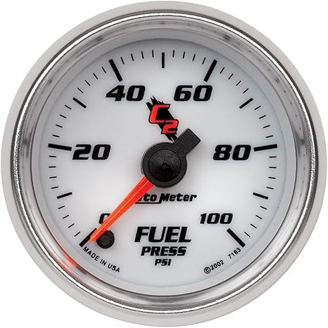 Auto Meter 7163 C2 Full Sweep Electric Fuel Pressure Gauge