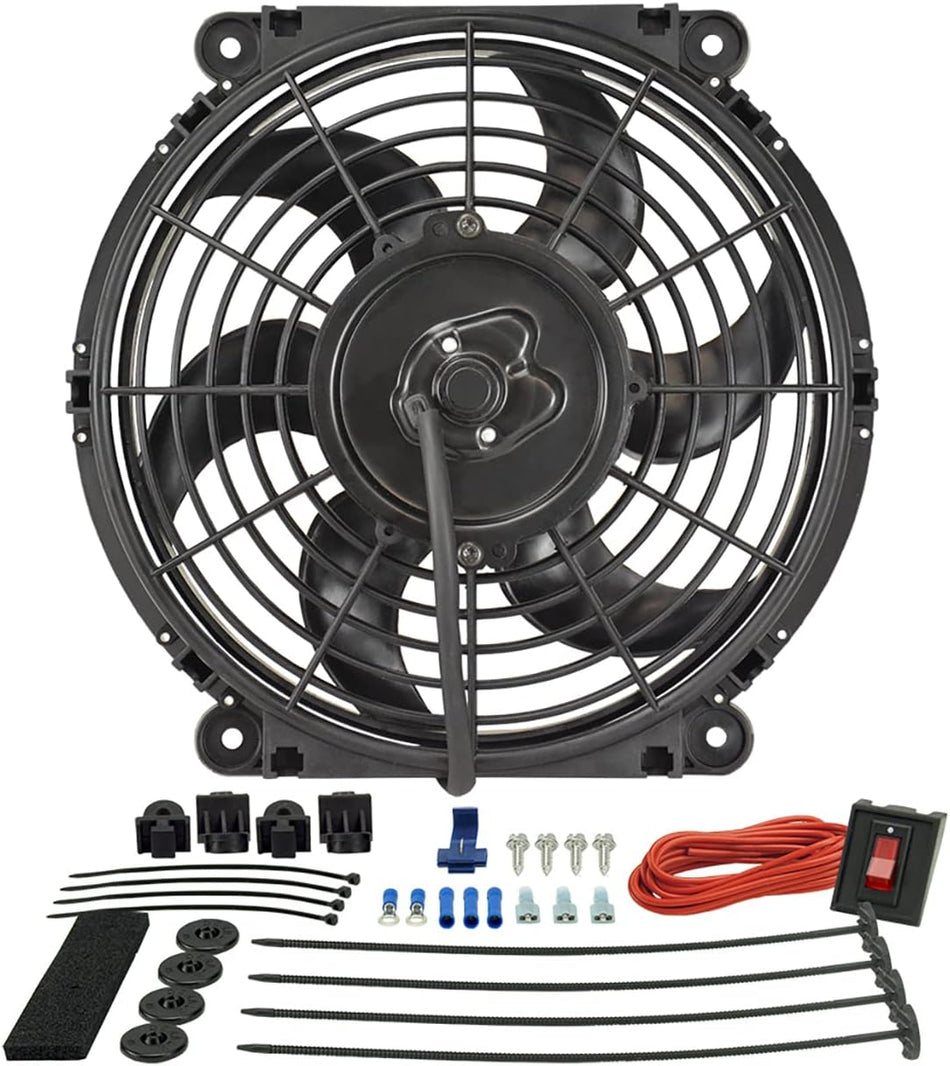 Derale 16510 10" Tornado Electric Fan Premium Kit