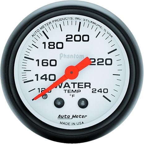 Auto Meter 5732 Phantom Mechanical Water Temperature Gauge