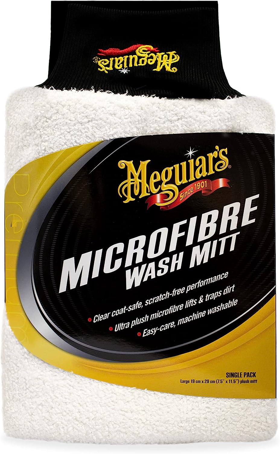 Meguiar's X3002 Microfiber Wash Mitt – Super-Thick Reusable Wash Mitt for Ultimate Finish