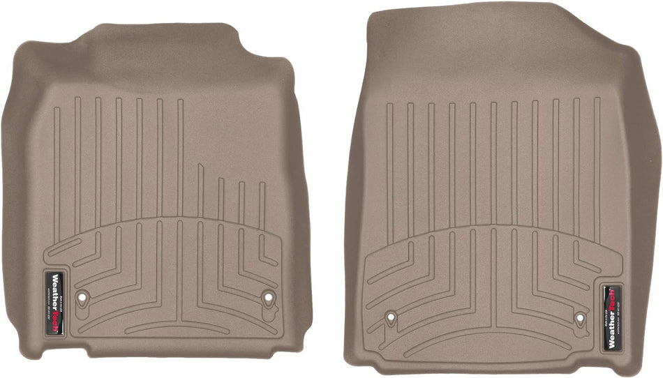 WeatherTech Custom Fit Front FloorLiner for Lexus ES 350, Tan