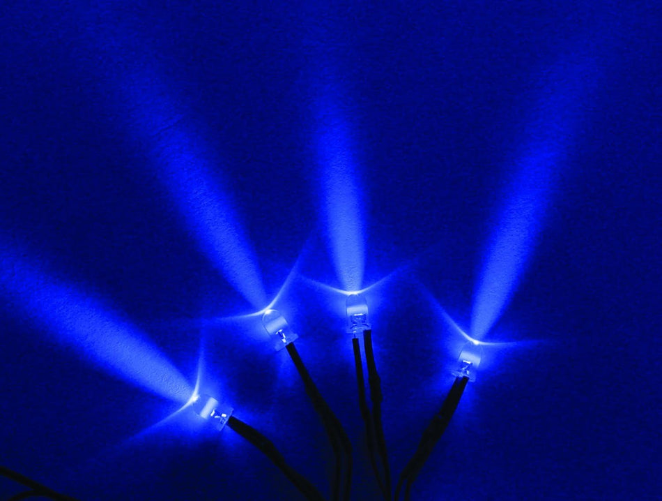 Vision X Lighting HIL-SLB Blue Single LED With 3 Foot Cord - Pack of 4