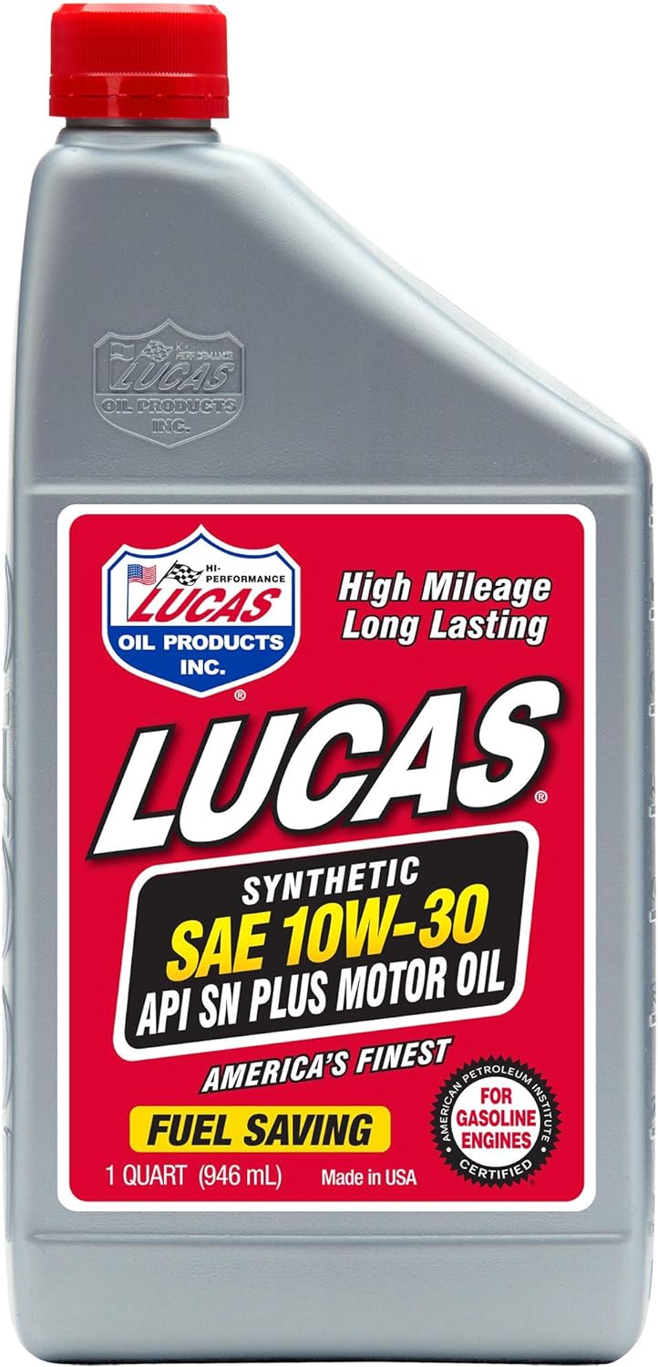 Lucas Oil 10050 SAE 10W-30 Synthetic Motor Oil - 1 Quart Bottle