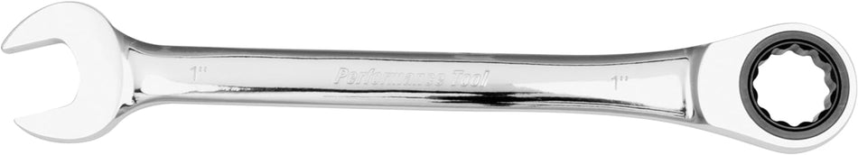 Performance Tool W30262 Professional Chrome Vanadium SAE 1" Ratcheting Wrench