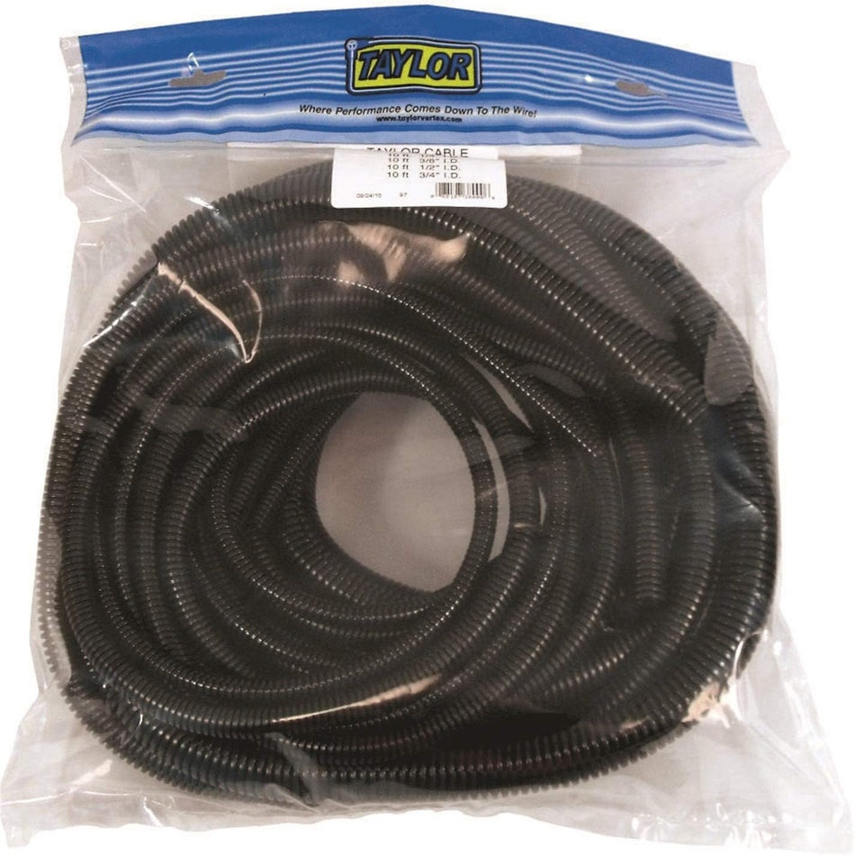 Taylor Cable 38000 Black Pre-Packaged Convoluted Tubing Assortment