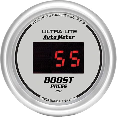 Auto Meter 6570 Ultra-Lite Digital 2-1/16" 22037 PSI Digital Boost Gauge