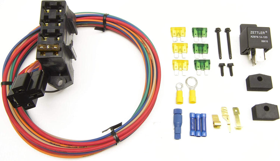 Painless Performance 70114 Cirkit Boss Heavy-Duty Auxiliary Fues Block, 3 Ignition-Hot Circuits