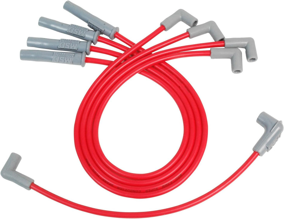 MSD 32079 8.5mm Super Conductor Spark Plug Wire Set for LS1/LS6 Engine