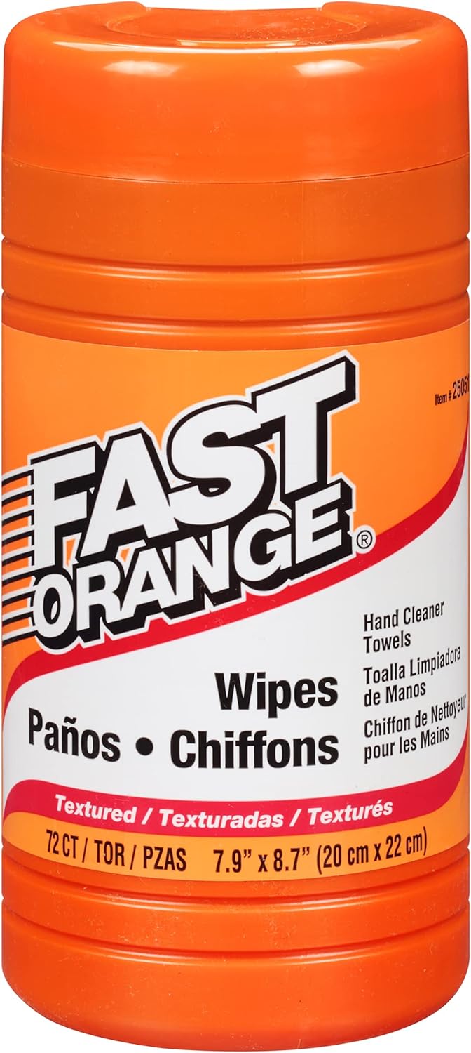 Permatex 25051 Fast Orange Hand Cleaner Wipe - 72 Count