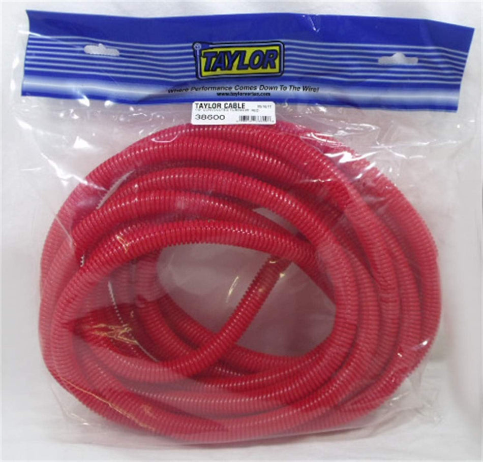 Taylor Cable 38600 Red Convoluted Tubing