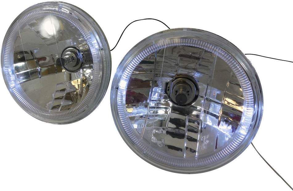 7" HL HOUSN W H4 BULBS
