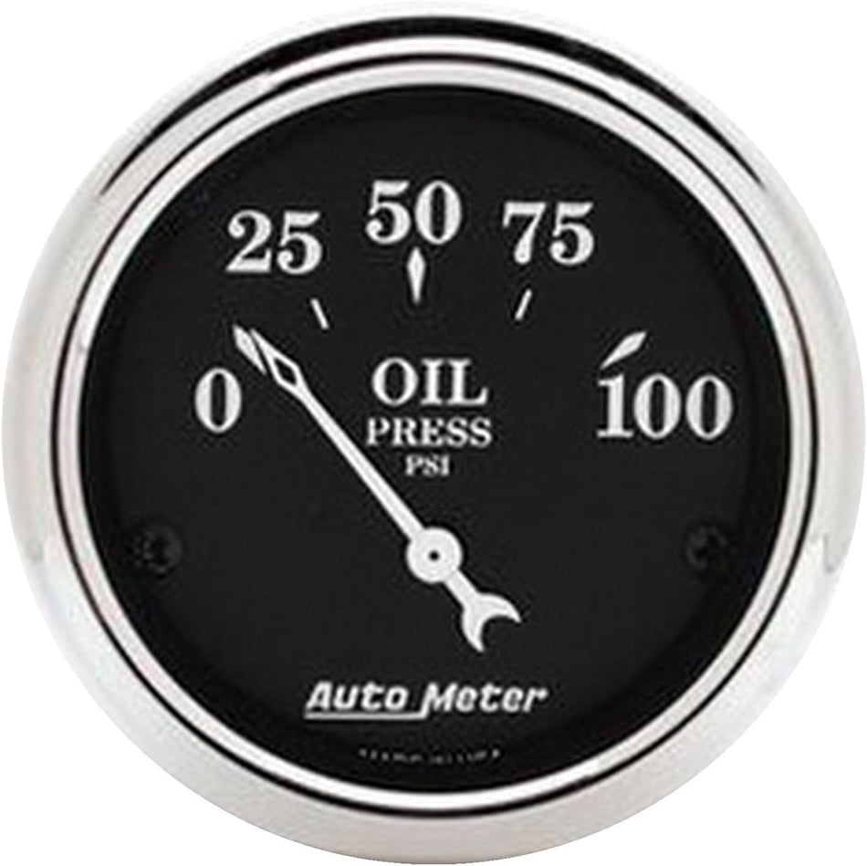 Auto Meter 1727 Old Tyme Black Oil Pressure Gauge