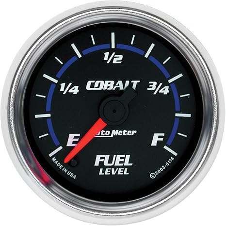 Auto Meter 6114 Cobalt Full Sweep Electrical Fuel Level Gauge, 2 1/16" - Full Sweep/Electric