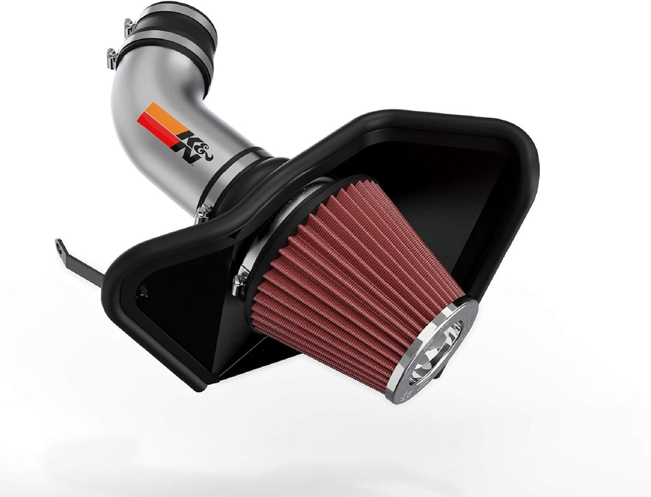 K&N Cold Air Intake Kit: High Performance, Guaranteed to Increase Horsepower: 2012-2019 Jeep Grand Cherokee and 2018 Dodge Durango, 6.4L V8, 77-1567KS