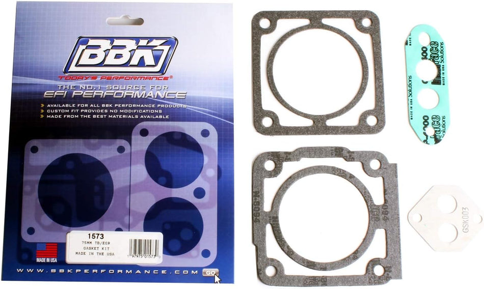 BBK 1573 75mm Throttle Body Gasket Kit for Ford 5.0L