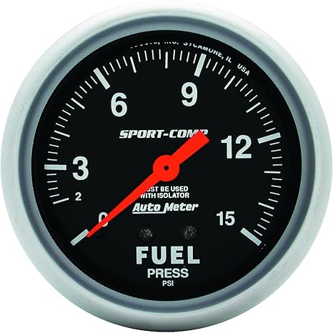 Auto Meter 3413 Sport-Comp Mechanical Fuel Pressure Gauge