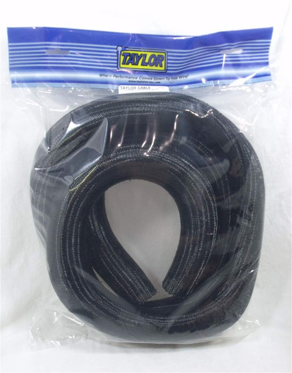 Taylor Cable 37071 Flexbraid Wire and Hose Covering 2 in. I.D. 8 ft. Black Flexbraid Wire and Hose Covering