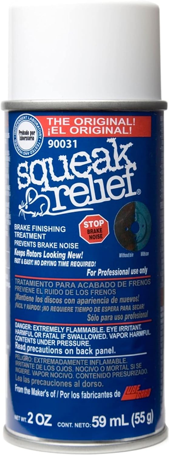 Lubegard 90031 Squeak Relief Brake Finishing Treatment, 2 oz.