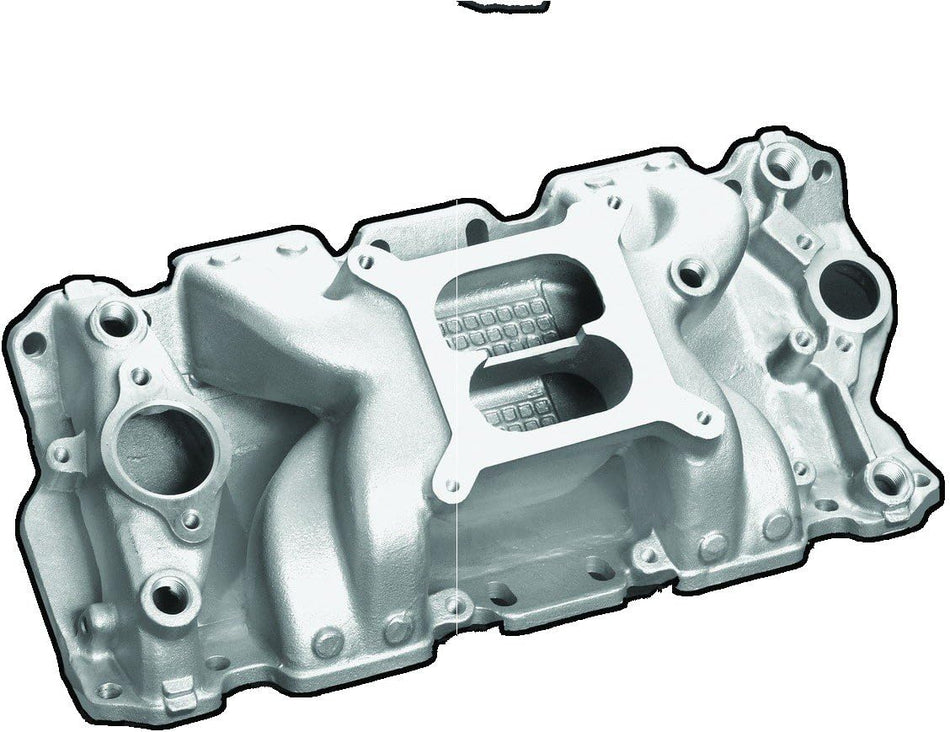 Professional Products 52026 Satin Crosswind Intake Manifold for Small Block Chevy