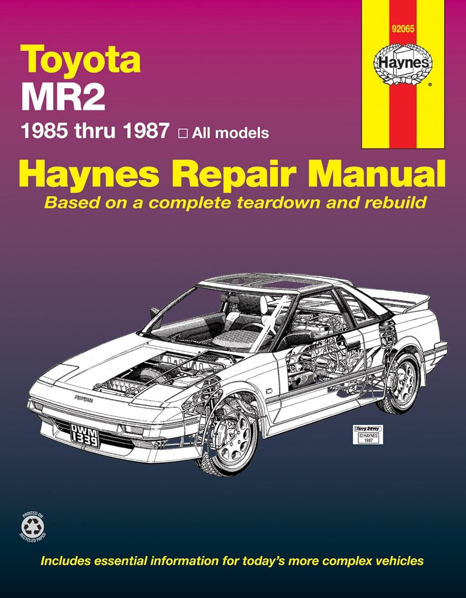 Toyota MR2 '85'87 (Haynes Repair Manuals)