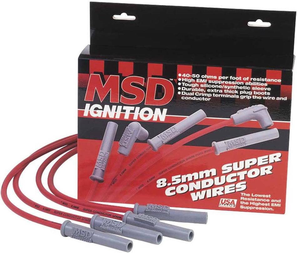 MSD 31809 8.5mm Super Conductor Spark Plug Wire Set