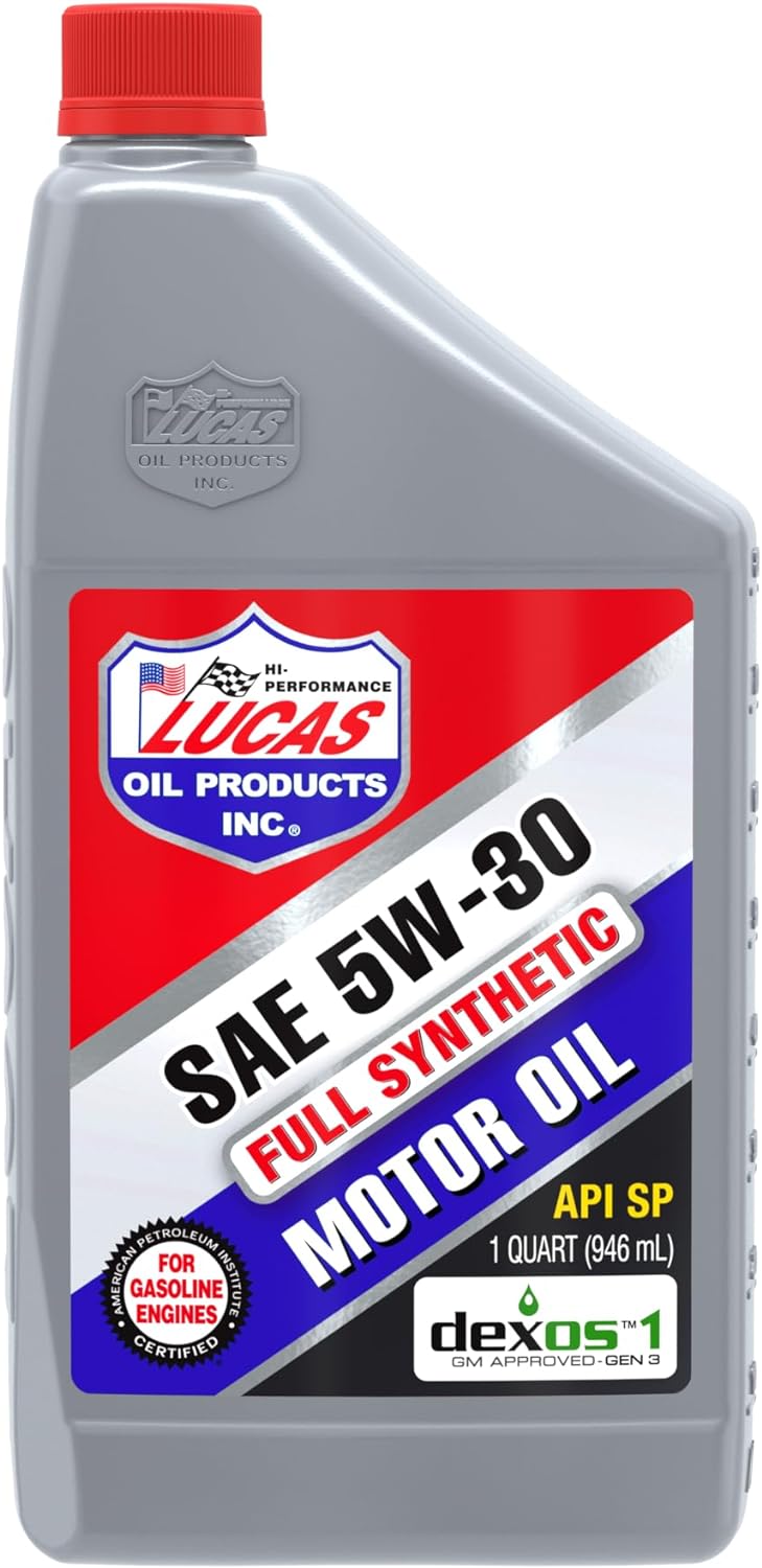 Lucas Oil 10049 SAE 5W-30 Synthetic Motor Oil - 1 Quart Bottle