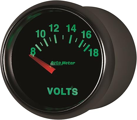 Auto Meter 3892 GS 2-1/16" 8-18V Short Sweep Electric Voltmeter