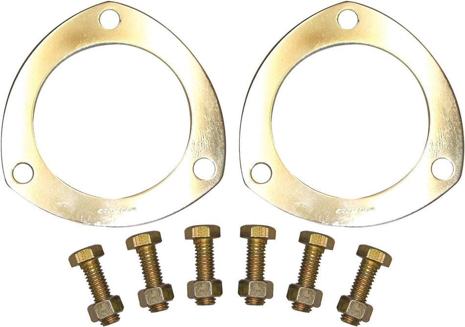 Proform 67927 3" Diameter Malleable Aluminum 3-Hole Collector Gasket Kit with Bolts and Nuts