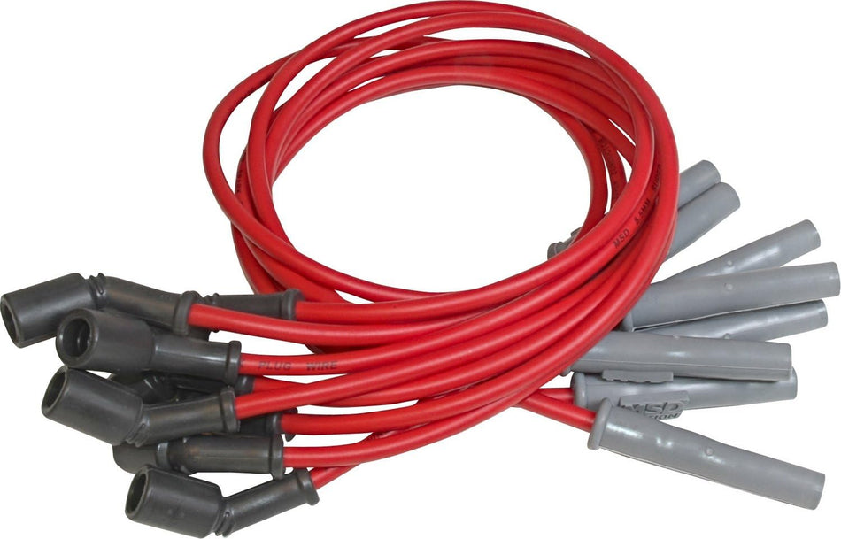 MSD 32829 Super Conductor Spark Plug Wire Set, 8.5mm thickness, 12 inches length