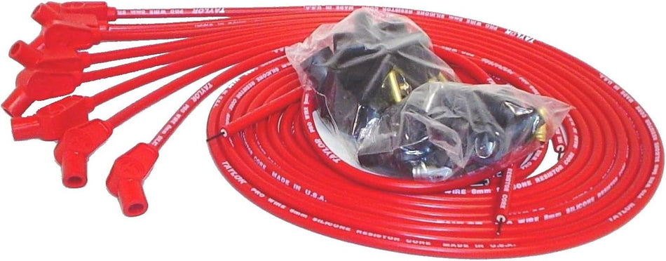 Taylor Cable 70253 8mm Pro Wire Red Spark Plug Wire Set