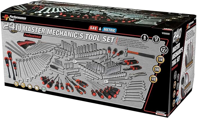 Performance Tool W30500 Master Mechanic's Tool Set (240 Pieces)