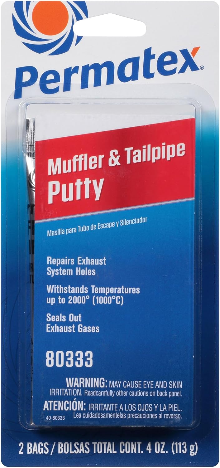 Permatex 80333 Muffler and Tailpipe Putty, 4 oz., 4 Ounce