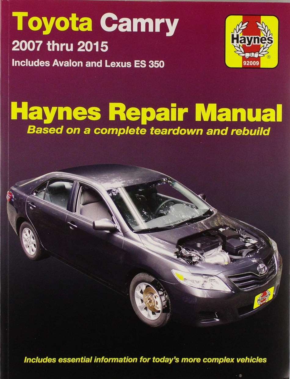 Toyota Camry, Avalon, and Lexus ES 350 2007-2011 Repair Manual (Haynes Repair Manual)