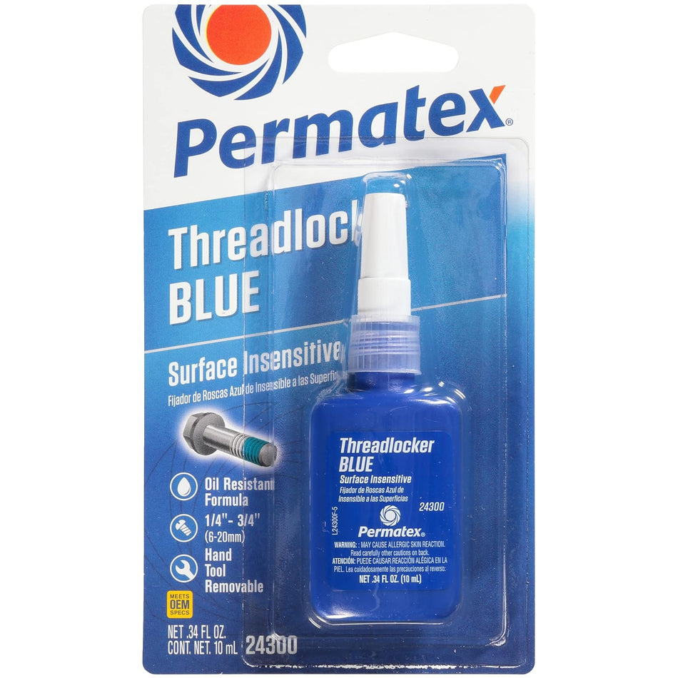 Permatex 24300 Surface Insensitive Threadlocker Blue, 0.34 oz.