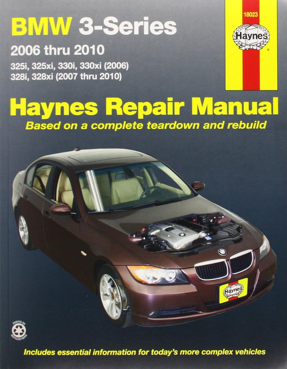 BMW 3-Series 2006 thru 2010: 325i, 325xi, 330i, 330xi (2006), 328i, 328xi (2007 thru 2010) (Haynes Repair Manual)